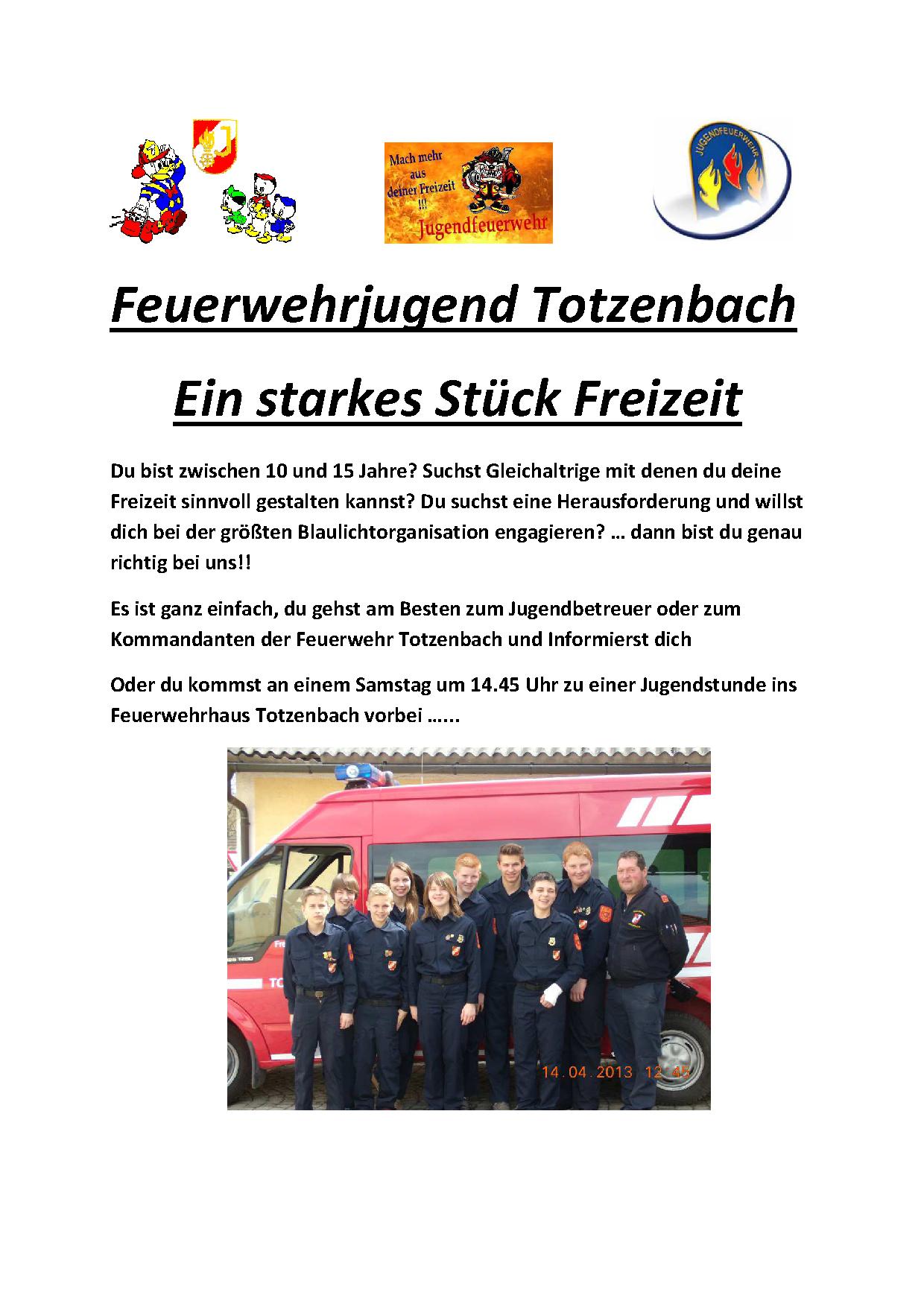 FJ Totzenbach einstarkes stück freizeit